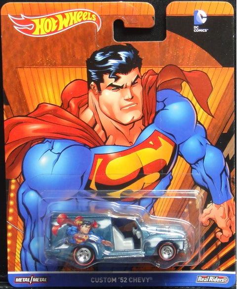 美泰 風火輪 超人 雪佛蘭 MATTEL HOT WHEELS DC COMICS REAL RIDERS SUPERMAN CUSTOM '52 CHEVY 25327 (PIU/KW267E-15)