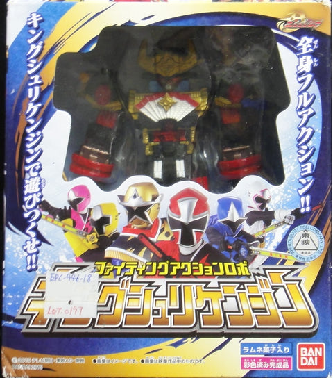 萬代 手裏劍戰隊忍忍者 王手裏劍神 食玩 BANDAI SHOKUGAN SHURIKEN SENTAI NINNINGER FIGHTING ACTION ROBO KING SHURIKENJIN 95259 (EPC-946-18) (EPC-641-27) 1140875854