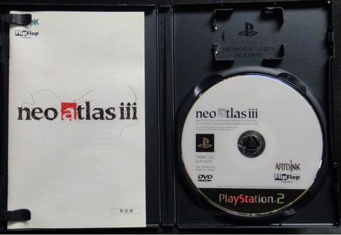 索尼電腦娛樂 新圖譜3 遊戲 日版 SONY COMPUTER ENTERTAINMENT SCEI SCE PLAYSTATION 2 PS2 GAME ARTDINK FLIPFLOP NEO ATLAS III SLPS25016 (BUY-10062)