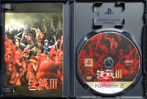 索尼電腦娛樂 光榮 決戰3 遊戲 日版 SONY COMPUTER ENTERTAINMENT SCEI SCE PLAYSTATION 2 PS2 GAME KOEI KESSEN III SLPM65781 (BUY-01999)