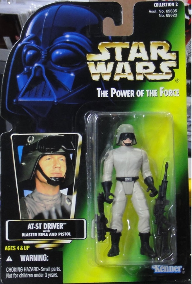 KENNER 星球大戰STAR WARS POWER OF THE FORCE AT-ST DRIVER WITH