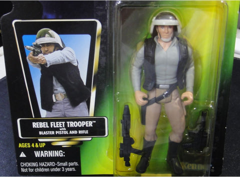 KENNER 星球大戰 STAR WARS POWER OF THE FORCE REBEL FLEET TROOPER WITH BLASTER PISTOL AND RIFLE 69696 (PA#0)