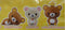 BANDAI 鬆弛熊 SAN-X RILAKKUMA CAPCHARA 全4種 扭蛋 2396483 (EPC-1610-24)