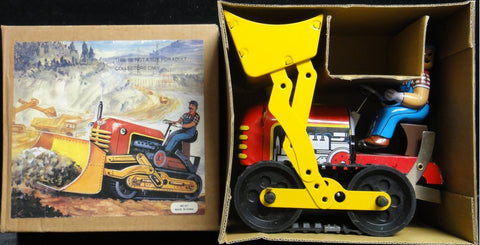 鐵皮上鍊工程車系列 推土機 剷泥車 TIN TOYS MS357 WIND-UP ACTION COLLECTION CLASSIC BULLDOZER b32257470 店