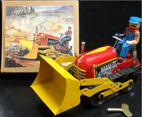 鐵皮上鍊工程車系列 推土機 剷泥車 TIN TOYS MS357 WIND-UP ACTION COLLECTION CLASSIC BULLDOZER b32257470 店