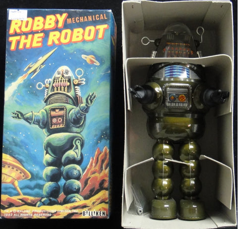 比利肯 禁忌星球 機械人露比 上鍊鐵皮公仔 BILLIKEN FORBIDDEN PLANET MECHANICAL ROBBY THE ROBOT WIND-UP TIN TOY (PIU-1200) b29655470