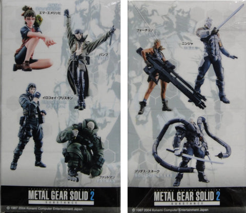 YAMATO KONAMI FIGURE COLLECTION TACTICAL ESPIONAGE ACTION METAL GEAR SOLID 2 SUBSTANCE SET EMMA EMMERICH VAMP IROQUOIS PLISKIN FATMAN FORTUNE NINJA SOLIDUS SNAKE 潛龍諜影 合金裝備2 盒蛋 (PA-0-34001) b32128241