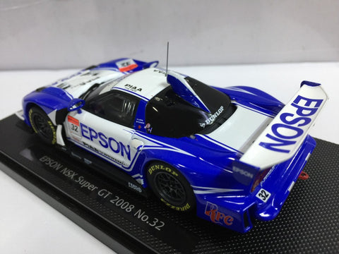 EBBRO 1/43 HONDA EPSON NSX SUPER GT 500 WHITE BLUE (44051) (JPA221)