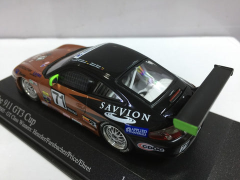 MINICHAMPS 1/43 PORSCHE 911 GT3 24h DAYTONA 2005 HENZLER FARNBACHER PRICE EHRET #71 (400 056271) (06673) (PIU100)