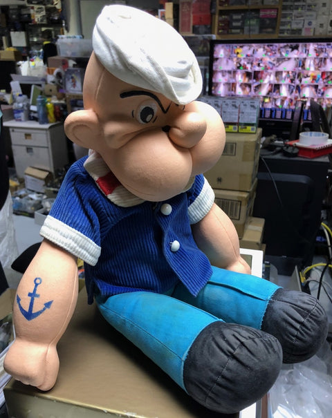 NEMOTO TSUKUDA 大力水手 POPEYE 懷舊公仔 41CM 高 b9096647