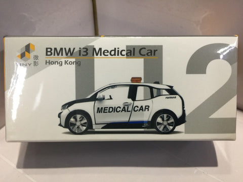 TOYEAST TINY CITY 112 DIE-CAST MODEL CAR BMW i3 MEDICAL CAR ATC64398 13912 (C920-175)