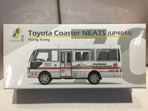 TOYEAST TINY CITY 70 DIE-CAST MODEL CAR TOYOTA COASTER HONG KONG NEATS BUS UP4014 ATC64487 14376 (C920-163)