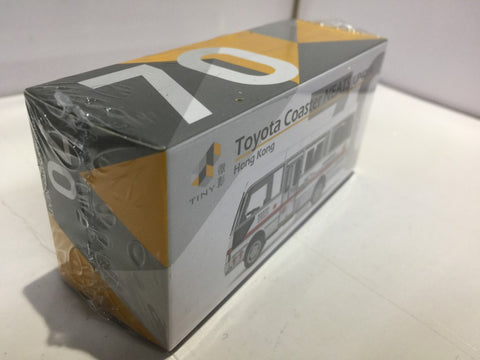 TOYEAST TINY CITY 70 DIE-CAST MODEL CAR TOYOTA COASTER HONG KONG NEATS BUS UP4014 ATC64487 14376 (C920-163)