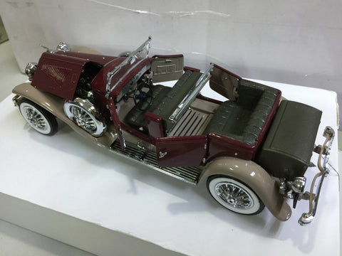 FRANKLIN MINT 1/24 1930 DUESENBERG J DERHAM TOURSTER MAROON (KWA)