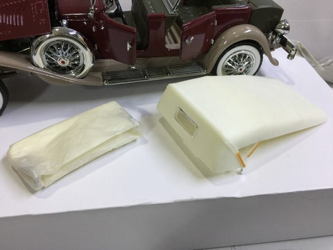 FRANKLIN MINT 1/24 1930 DUESENBERG J DERHAM TOURSTER MAROON (KWA)