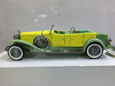 FRANKLIN MINT 1/24 1930 DUESENBERG J DERHAM TOURSTER YELLOW (KWA)