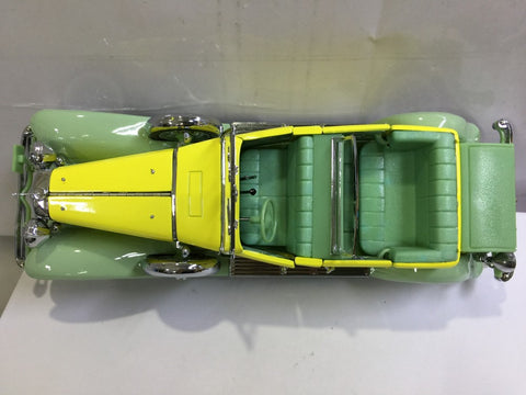 FRANKLIN MINT 1/24 1930 DUESENBERG J DERHAM TOURSTER YELLOW (KWA)