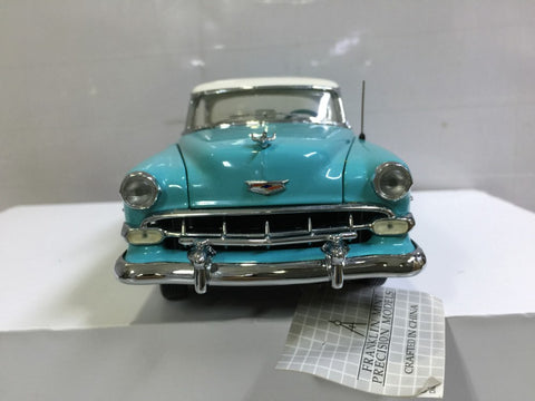 FRANKLIN MINT 1/24 1954 CHEVROLET BEL AIR LIGHT BLUE (KWA)