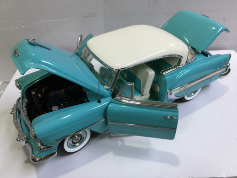 FRANKLIN MINT 1/24 1954 CHEVROLET BEL AIR LIGHT BLUE (KWA)