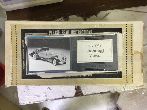 FRANKLIN MINT 1/24 1933 DUESENBERG J VICTORIA BLUE (KWA)
