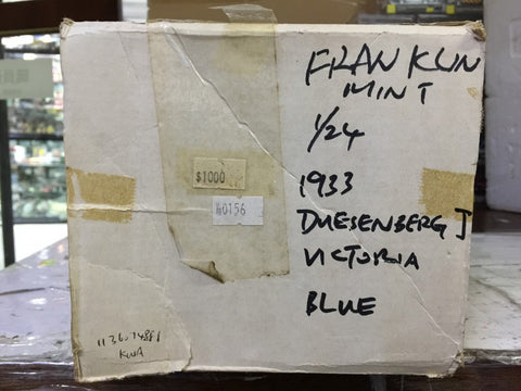 FRANKLIN MINT 1/24 1933 DUESENBERG J VICTORIA BLUE (KWA)