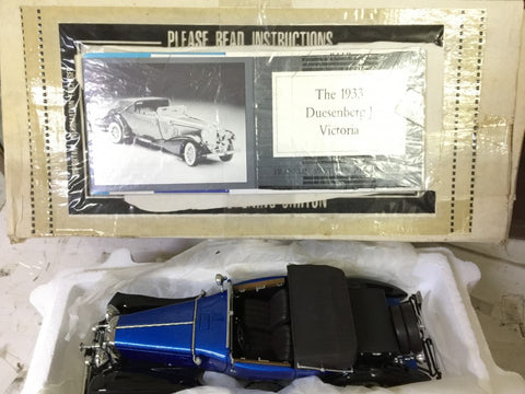 FRANKLIN MINT 1/24 1933 DUESENBERG J VICTORIA BLUE (KWA)