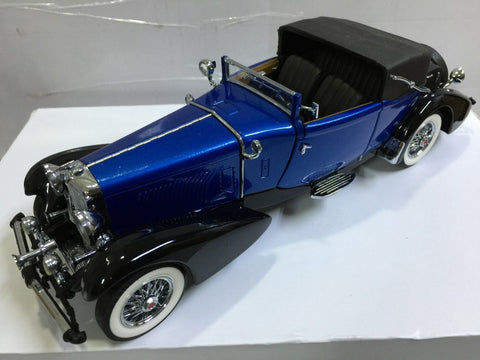 FRANKLIN MINT 1/24 1933 DUESENBERG J VICTORIA BLUE (KWA)