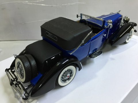 FRANKLIN MINT 1/24 1933 DUESENBERG J VICTORIA BLUE (KWA)