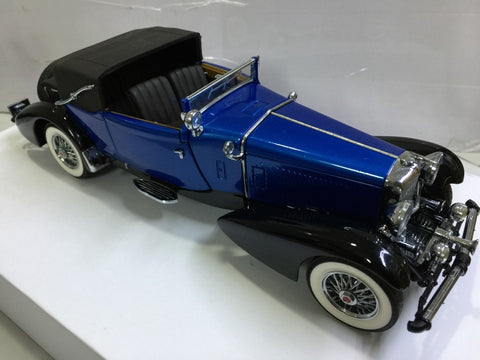 FRANKLIN MINT 1/24 1933 DUESENBERG J VICTORIA BLUE (KWA)