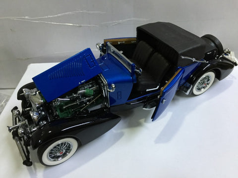 FRANKLIN MINT 1/24 1933 DUESENBERG J VICTORIA BLUE (KWA)