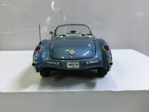 FRANKLIN MINT 1/24 1956 FIBERGLASS CORVETTE LIGHT BLUE (BUY)
