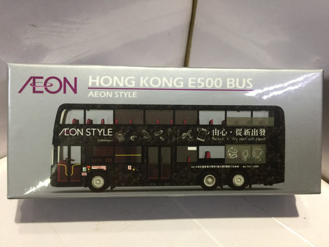 TOYEAST TINY CITY DIE-CAST MODEL CAR HONG KONG E500 BUS AEON STYLE ATC64095 11259 (C920-195)