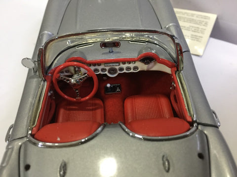 FRANKLIN MINT 1/24 1957 CORVETTE FIBERGLASS EDITION SILVER (BUY)