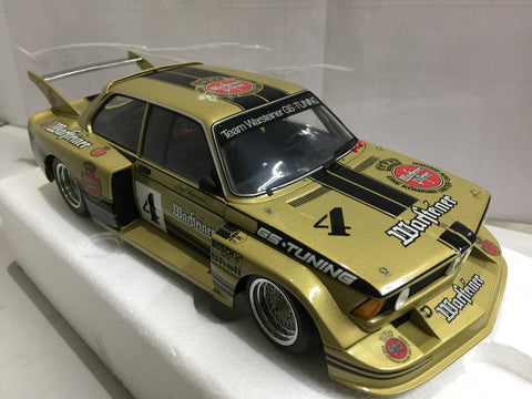MINICHAMPS 1/18 BMW 320i Warsteiner Jorg Obermoser DRM 1977 #4 (04244) (PIU250)
