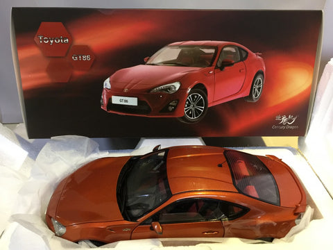 CENTURY DRAGON 世紀龍 1/18 TOYOTA GT86 ORANGE CDTO-1002 (P15M-12)