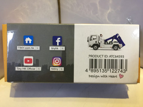 TOYEAST TINY CITY 144 DIE-CAST MODEL CAR ISUZU N SERIES TOW TRUCK ATC64593 12274 (C920-244)