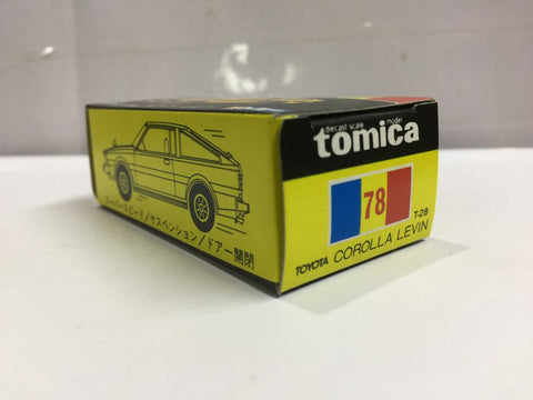 VINTAGE TOMICA 78 - TOYOTA COROLLA LEVIN MADE IN JAPAN (PIU20)