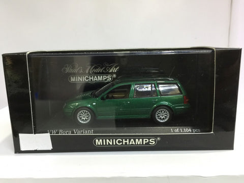 MINICHAMPS 1/43 VW BORA VARIANT GREEN METALLIC (430 058211) (03369) (PIU50)