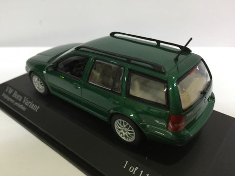 MINICHAMPS 1/43 VW BORA VARIANT GREEN METALLIC (430 058211) (03369) (PIU50)