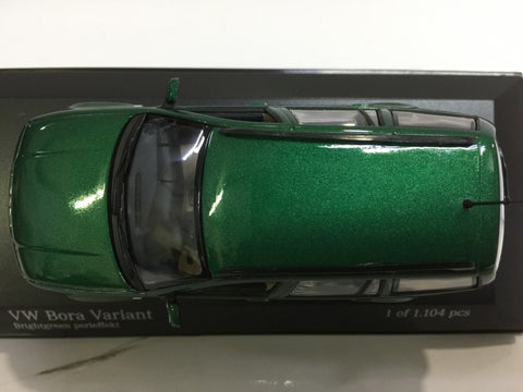 MINICHAMPS 1/43 VW BORA VARIANT GREEN METALLIC (430 058211) (03369) (PIU50)