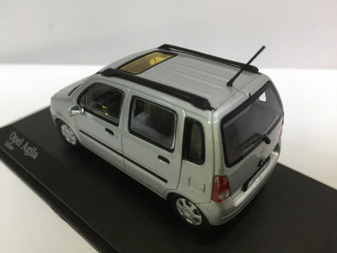 MINICHAMPS 1/43 OPEL AGILA SILVER (430 049000) (03311) (PIU50)