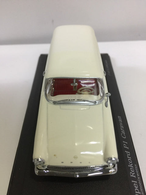 MINICHAMPS 1/43 OPEL REKORD P1 CARAVAN 1958-60 WHITE (430043216) (03361) (PIU50)