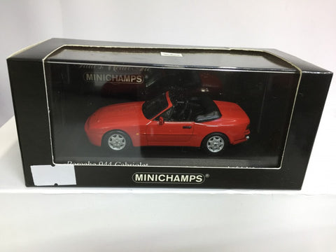 MINICHAMPS 1/43 PORSCHE 944 CABRIOLET 1991 RED (400 062230) (04763) (PIU50)