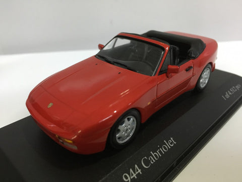 MINICHAMPS 1/43 PORSCHE 944 CABRIOLET 1991 RED (400 062230) (04763) (PIU50)