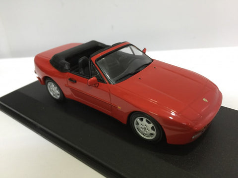 MINICHAMPS 1/43 PORSCHE 944 CABRIOLET 1991 RED (400 062230) (04763) (PIU50)