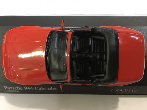 MINICHAMPS 1/43 PORSCHE 944 CABRIOLET 1991 RED (400 062230) (04763) (PIU50)