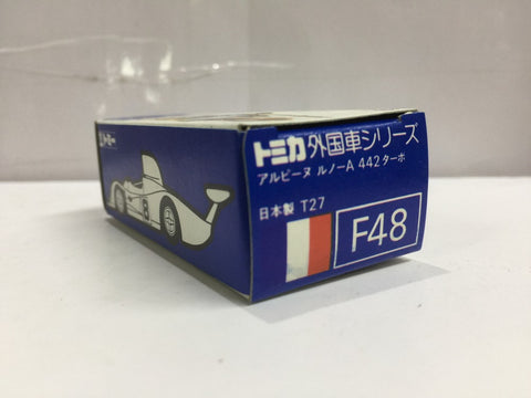 VINTAGE TOMICA F48 外國車 FRANCE - ALPINE RENAULT A 442 TURBO MADE IN JAPAN (PIU20)