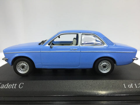 MINICHAMPS 1/43 OPEL KADETT C 1973-77 LIGHT BLUE (430 045604) (03365) (PIU50)