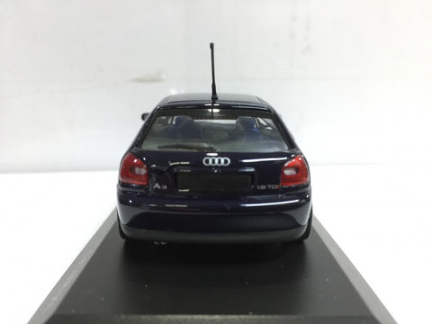 MINICHAMPS 1/43 AUDI A3 5-DOOR 1999 DARK BLUE (430 018302) (03348) (PIU50)