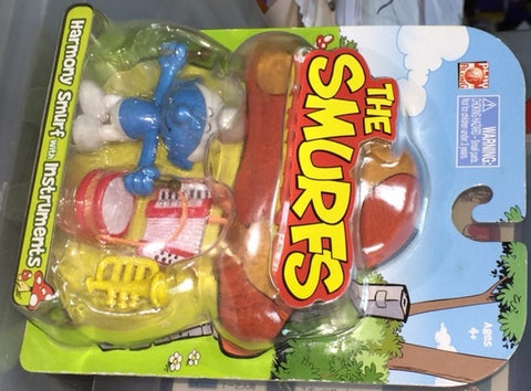 JAKKS PACIFIC THE SMURFS MINI FIGURE 藍精靈 迷你公仔 HARMONY SMURF AND INSTRUMENTS 21768店